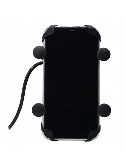 Držák a nabíječka telefonu FreedConn MC7C + držák na rám hlavy BM2R