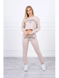 Sada Atlanta s potiskem béžová