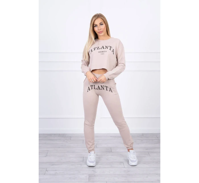 Sada Atlanta s potiskem béžová Sada Atlanta s potiskem béžová