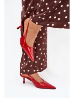 Lakované Lodičky Na Jehlovém Podpatku S Červené model 21704620 - Boto Lakované Lodičky Na Jehlovém Podpatku S Červené model 21704620 - Boto