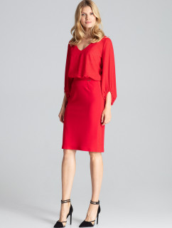 Figlová sukně M688 Červená