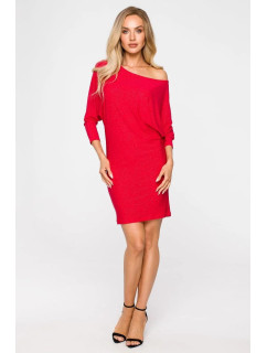 Mini šaty bez ramínek M723  červené - MOE
