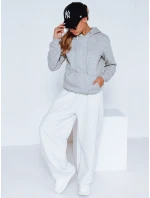 Dámská mikina BASIC s kapucí šedá BY0155 Dámská mikina BASIC s kapucí šedá BY0155