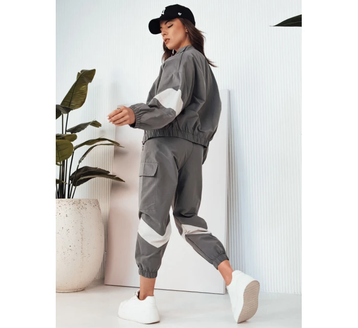 Dámská tepláková souprava HAROL tmavě šedá FashionStreet AY1022