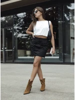 Dámská mini sukně QUILLA černá FashionStreet CY0462 Dámská mini sukně QUILLA černá FashionStreet CY0462