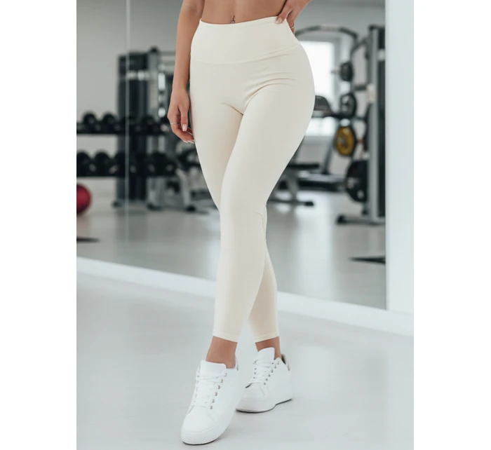 Dámské legíny s vysokým pasem ACTIVIS bieałe FashionStreet UY2601