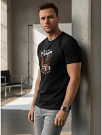 Pánské tričko s potiskem Grand Canyon černé FashionStreet NX059R