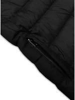 Černá dlouhá dámská zimní prošívaná bunda Libland (7767)