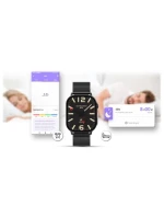 Chytré hodinky Gravity GT15-3 Červený silikonový řemínek + černý náramek