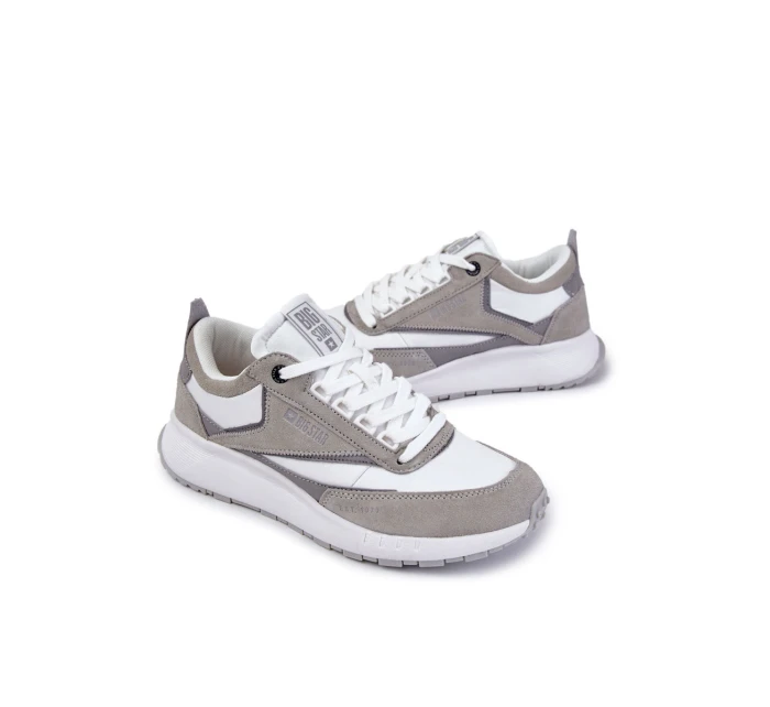 Pánské sportovní boty Big Star KK174021 Bílá a šedá Pánské sportovní boty Big Star KK174021 Bílá a šedá