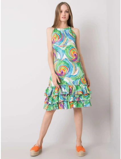 Šaty CHA SK 0852.89P bílá zelená