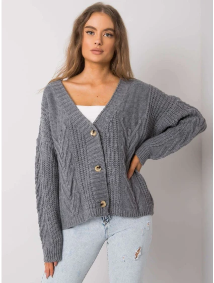 Dámský svetr TW SW BI model 15850879 tmavě šedý - FPrice