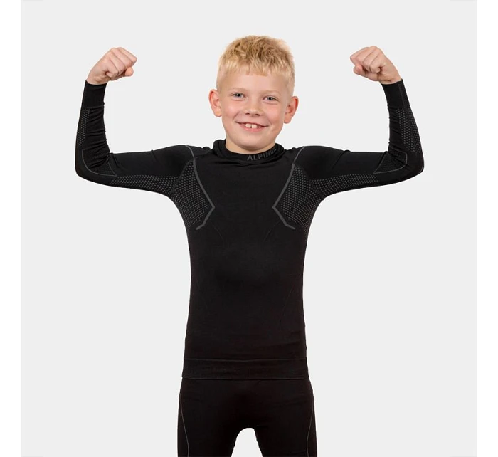 Dětská termo souprava Active GT43204 černo-šedá - Alpinus