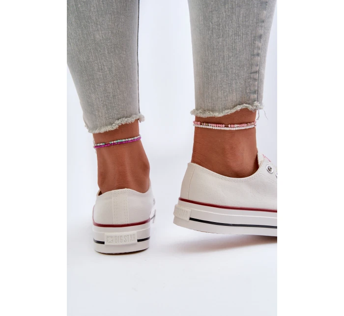 Nízké dámské tenisky Big Star NN274274 Bílé Nízké dámské tenisky Big Star NN274274 Bílé