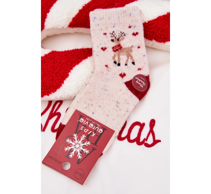 Dětské Vánoční Ponožky S  Béžová model 21786796 - Aura.via