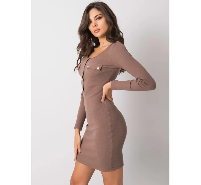 Šaty RV SK 5079 1.17P hnědá Šaty RV SK 5079 1.17P hnědá