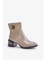 Boty na podpatku model 201017 Step in style Boty na podpatku model 201017 Step in style