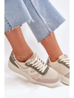 Dámské Tenisky Na Platformě Leopardí Béžové model 21702047 - Boto Dámské Tenisky Na Platformě Leopardí Béžové model 21702047 - Boto