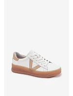 Dámské tenisky z pravé kůže na platformě Vinceza 79597 Bílé Dámské tenisky z pravé kůže na platformě Vinceza 79597 Bílé