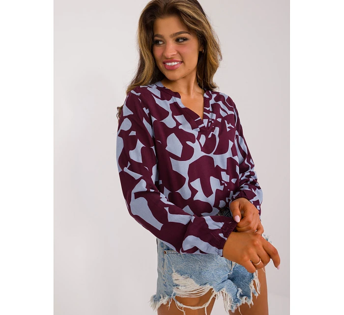 Bluzka model 22087379 bordowy - FPrice