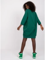 Šaty RV SK model 21782250 tmavě zelená - FPrice Šaty RV SK model 21782250 tmavě zelená - FPrice