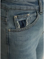 Dámské džíny mom fit s vysokým pasem modré FashionStreet UY2861