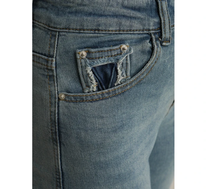 Dámské džíny mom fit s vysokým pasem modré FashionStreet UY2861