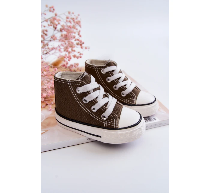 Dětské Vysoké Tenisky Khaki Filemon Dětské Vysoké Tenisky Khaki Filemon