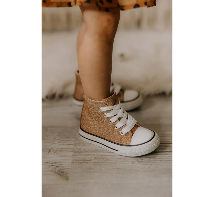 Dětské vysoké tenisky Růžové zlato Catrina Dětské vysoké tenisky Růžové zlato Catrina