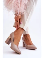 Zazoo model 21615922 Kožené Lodičky Beige - Boto