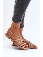 Ploché dámské sandály Big Star model 21653709 Beige - Big Star Shoes