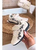 Dětské sportovní boty na suchý zip béžové s model 21731742 - Boto Dětské sportovní boty na suchý zip béžové s model 21731742 - Boto