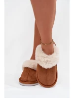 Dámské pantofle s kožíškem Camel model 21772648 - Boto Dámské pantofle s kožíškem Camel model 21772648 - Boto