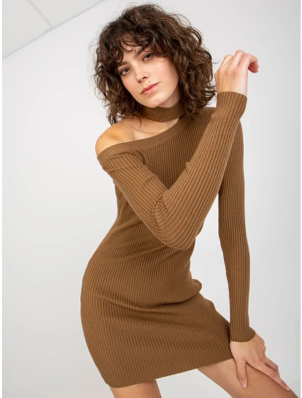 Dámské šaty NM SK NG model 17863019 světle hnědé - FPrice