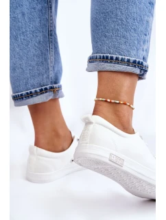 Dámské hladké nízké tenisky Big Star LL274058 Bílé