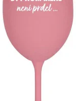 ...PROTOŽE BÝT NORMÁLNÍ NENÍ PRDEL... - růžová sklenice na víno 350 ml