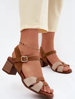 Sandály na podpatku  model 227910 Step in style