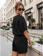 Dámský letní motýlí komplet z měkké viskózy černý FashionStreet AY1189 Dámský letní motýlí komplet z měkké viskózy černý FashionStreet AY1189