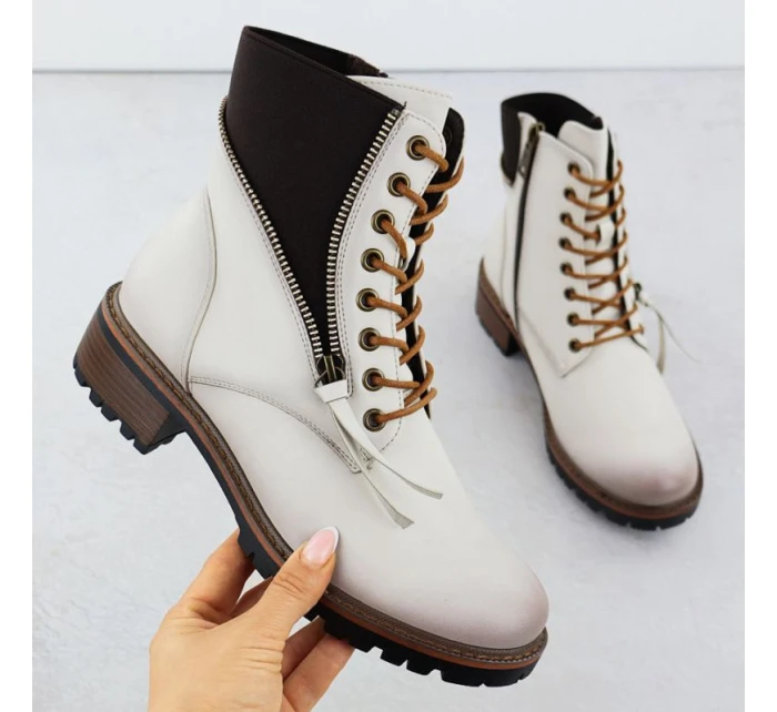 Dámské boty bagger beige Vinceza 26-58559 dámské