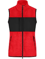 JN Dámská fleecová vesta 02. red/black model 22538355 - Daiber