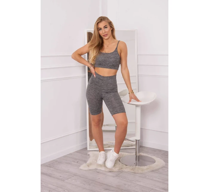 Sportovní set top + legíny černý Sportovní set top + legíny černý