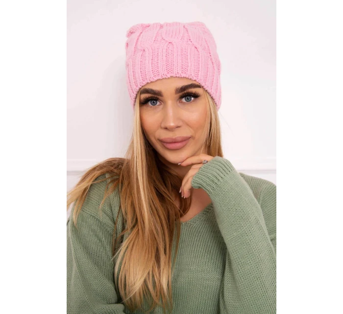 Fleecová čepice Iwona K221 pink Fleecová čepice Iwona K221 pink
