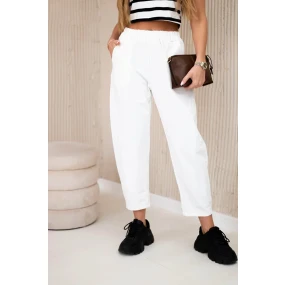 Kalhoty s kapsami Summer Punto ecru