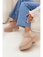 Dámské Nízké Sněhule S Kožíškem Khaki model 21706733 - Boto Dámské Nízké Sněhule S Kožíškem Khaki model 21706733 - Boto