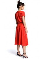 model 18001770 Rozšířené šaty červené - BeWear