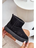 Dámské Sněhule Na Platformě Z Eko Semiše Černé Atteria Dámské Sněhule Na Platformě Z Eko Semiše Černé Atteria