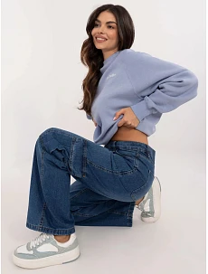 Džínové kalhoty D80016BD62458M294 modré - Sublevel