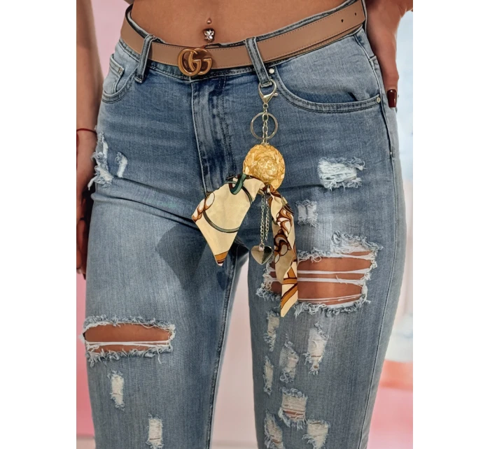 JEANZI FashionStreet dámské úzké džínové kalhoty UY2373