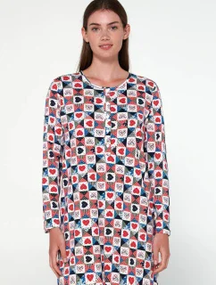 Noční košile s knoflíkovou légou model 18938522 - Vamp