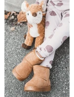 Dětské Teplé Sněhule Semišové Velbloud Gooby Dětské Teplé Sněhule Semišové Velbloud Gooby